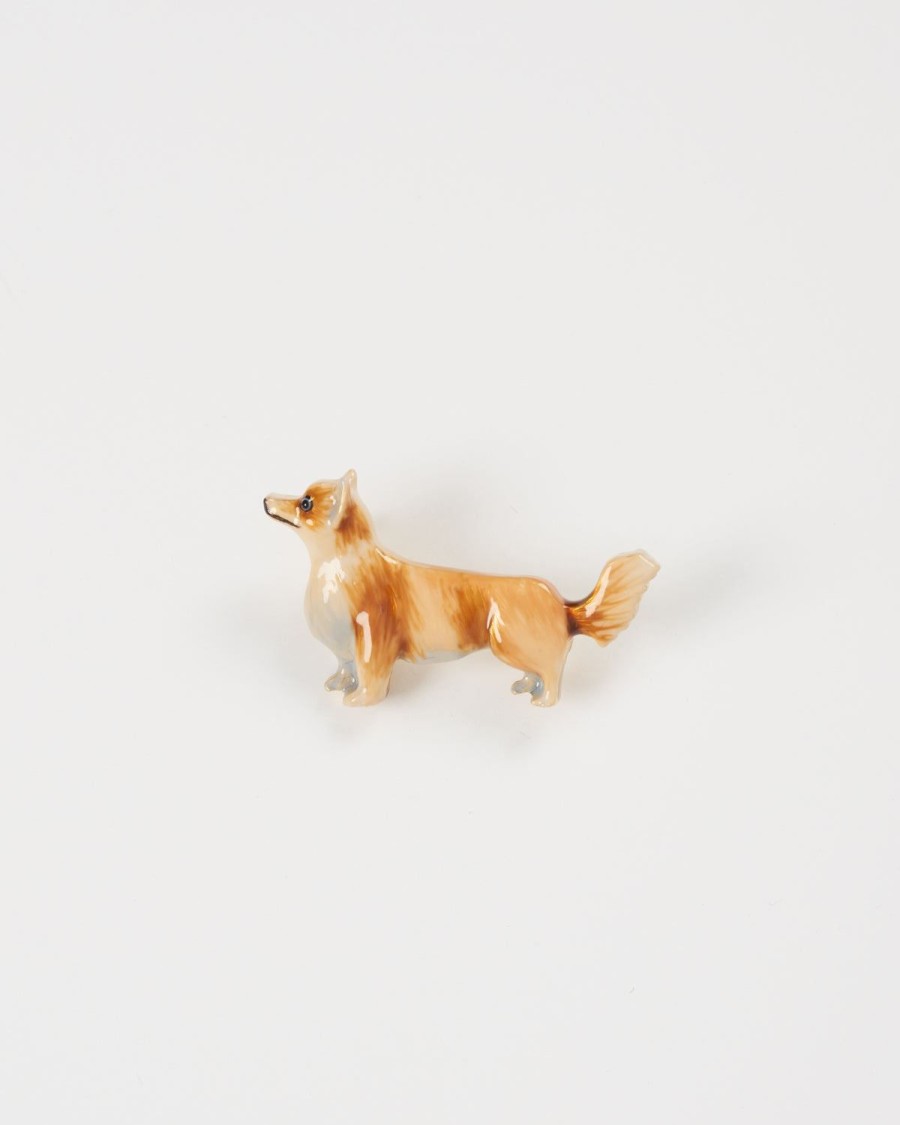 Smykker Fable England | Emalje Corgi Broche