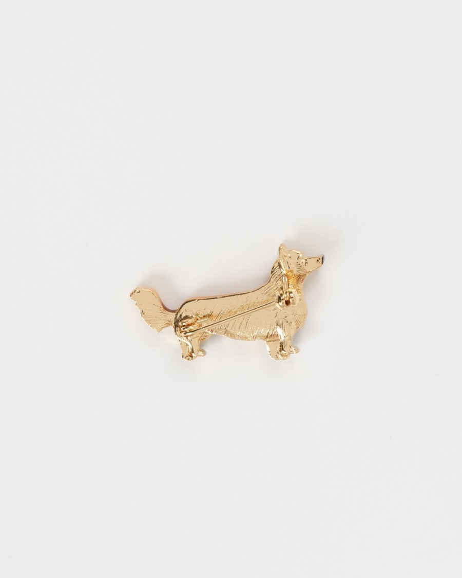 Smykker Fable England | Emalje Corgi Broche