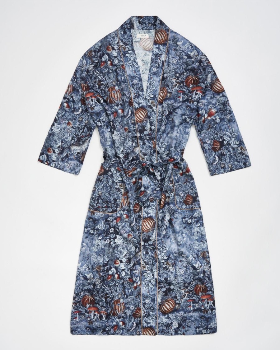 Nattoj Fable England | Nocturnal Garden Kimono Midnight Blue