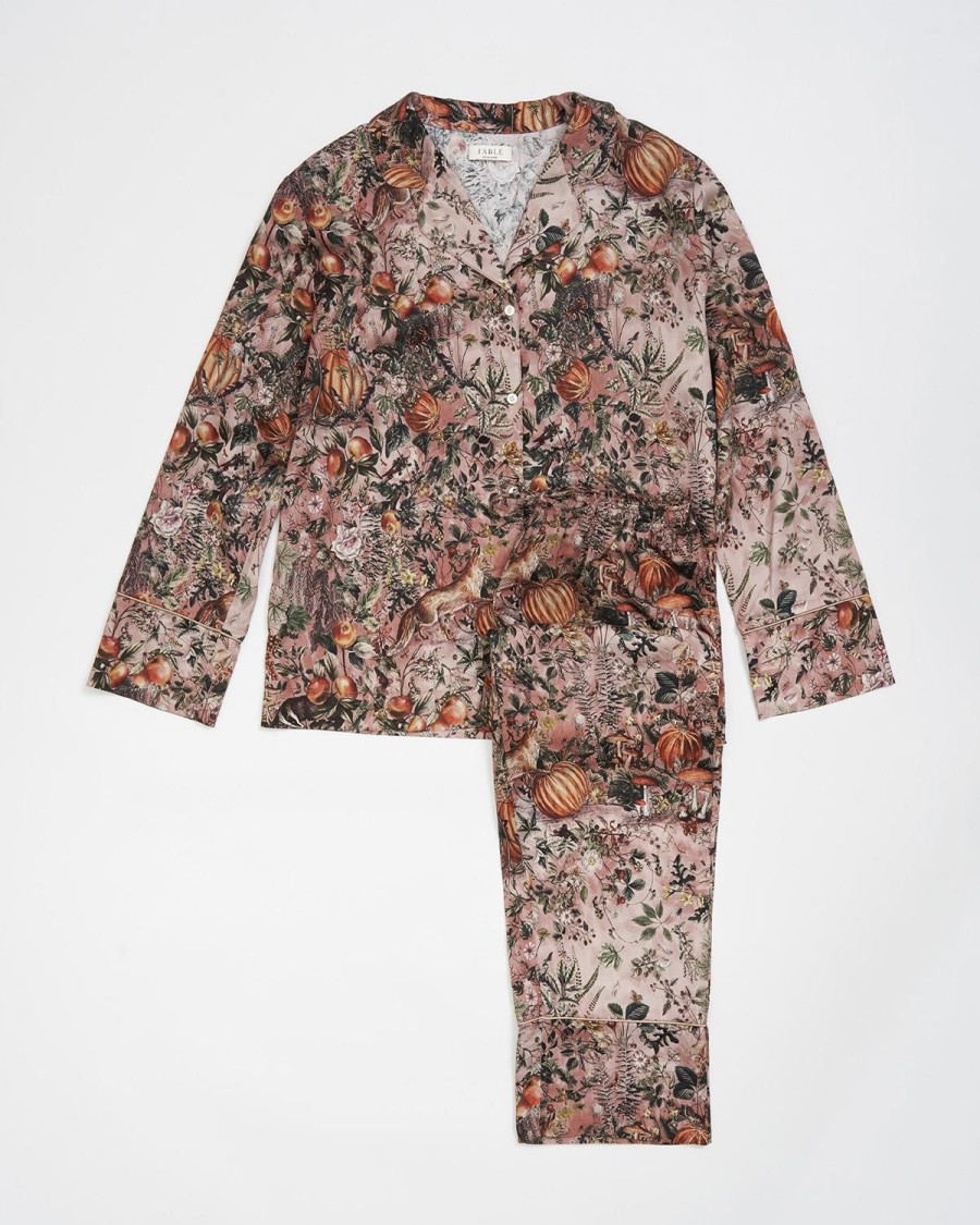 Nattoj Fable England | Natlig Havepyjamas Pink Lady