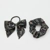 Tilbehor Fable England | A Night'S Tale Scrunchie & Bow Black