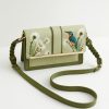 Handtasker Fable England | Broderet Kingfisher Cross Body Bag