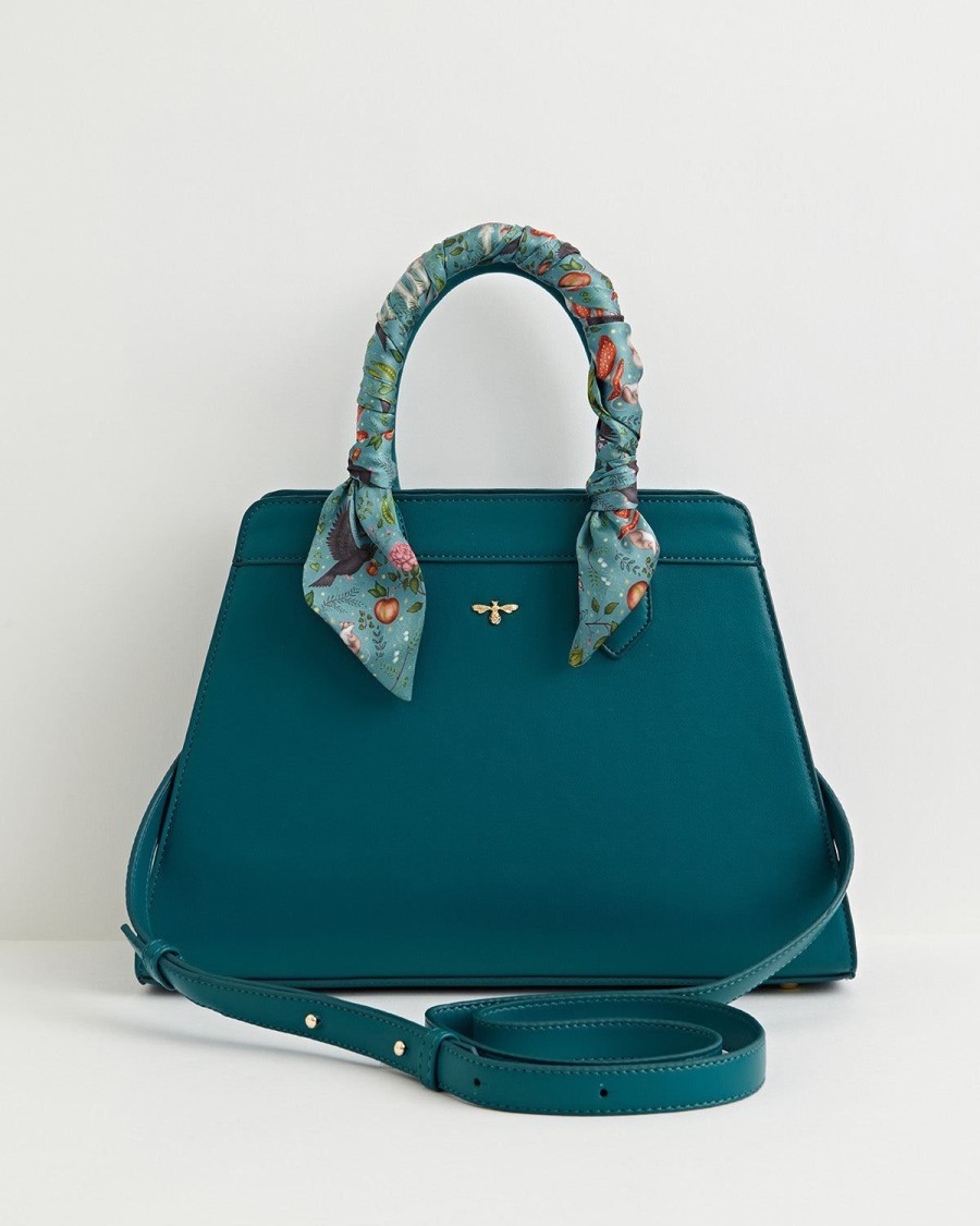 Handtasker Fable England | Into The Woods Teal Tote