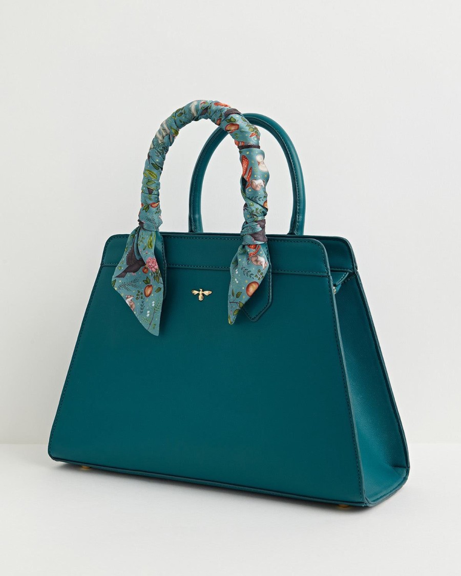 Handtasker Fable England | Into The Woods Teal Tote